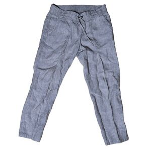 Athleta Linen Cabo Cropped Pants. Size 6